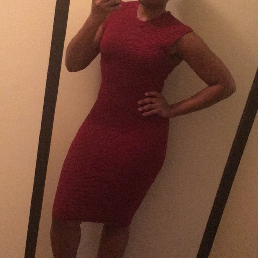 Red bandage dress